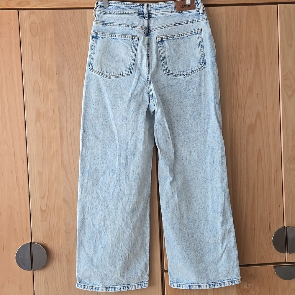 Sézane Le Crop Blue Edge Jeans | French Girl Style I VGUC, size 36 4US - Picture 12 of 13